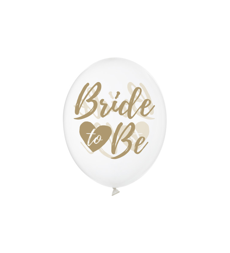 Bílé balonky - Bride to be