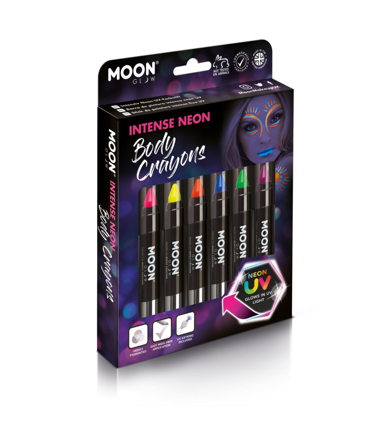 Moon neonové tužky sada