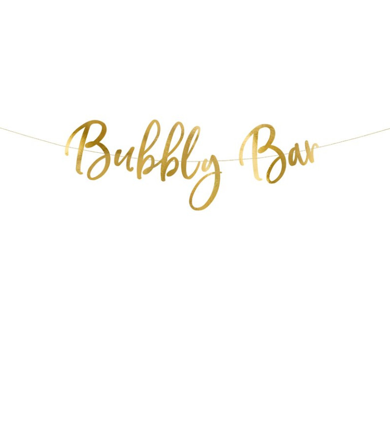 Zlatá girlanda - Bubbly bar