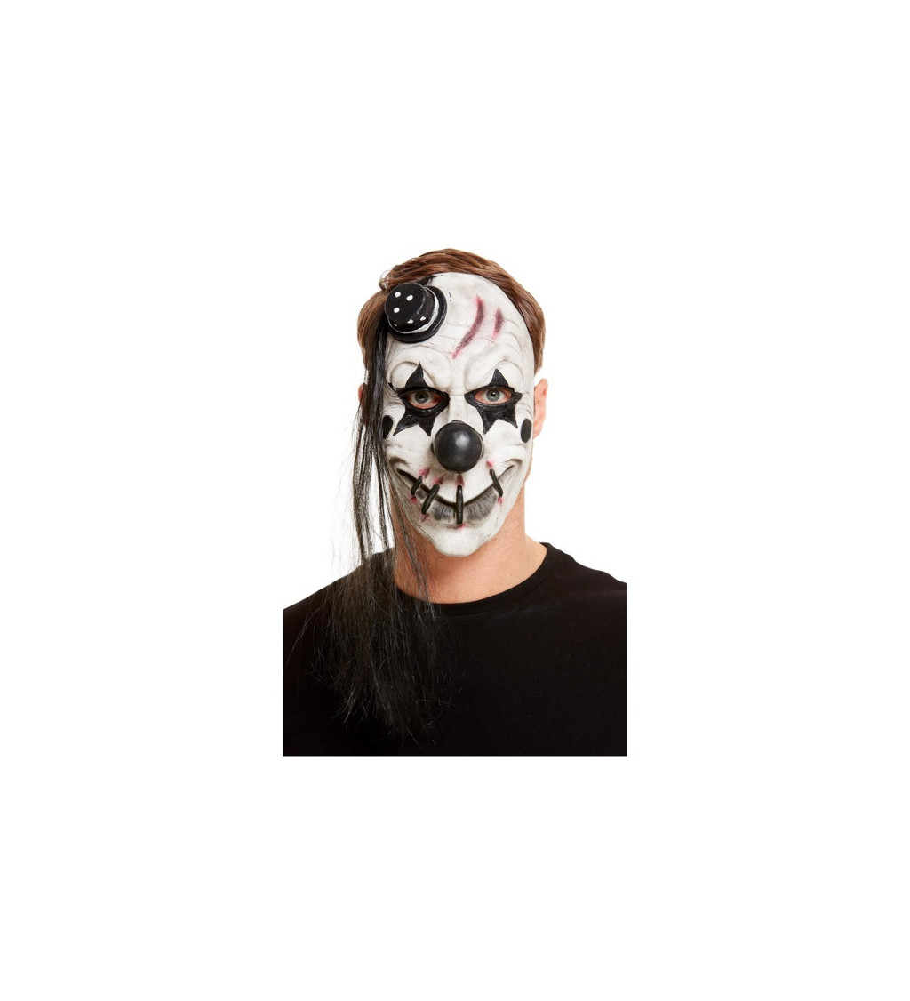 Maska Záludný klaun s buřinkou