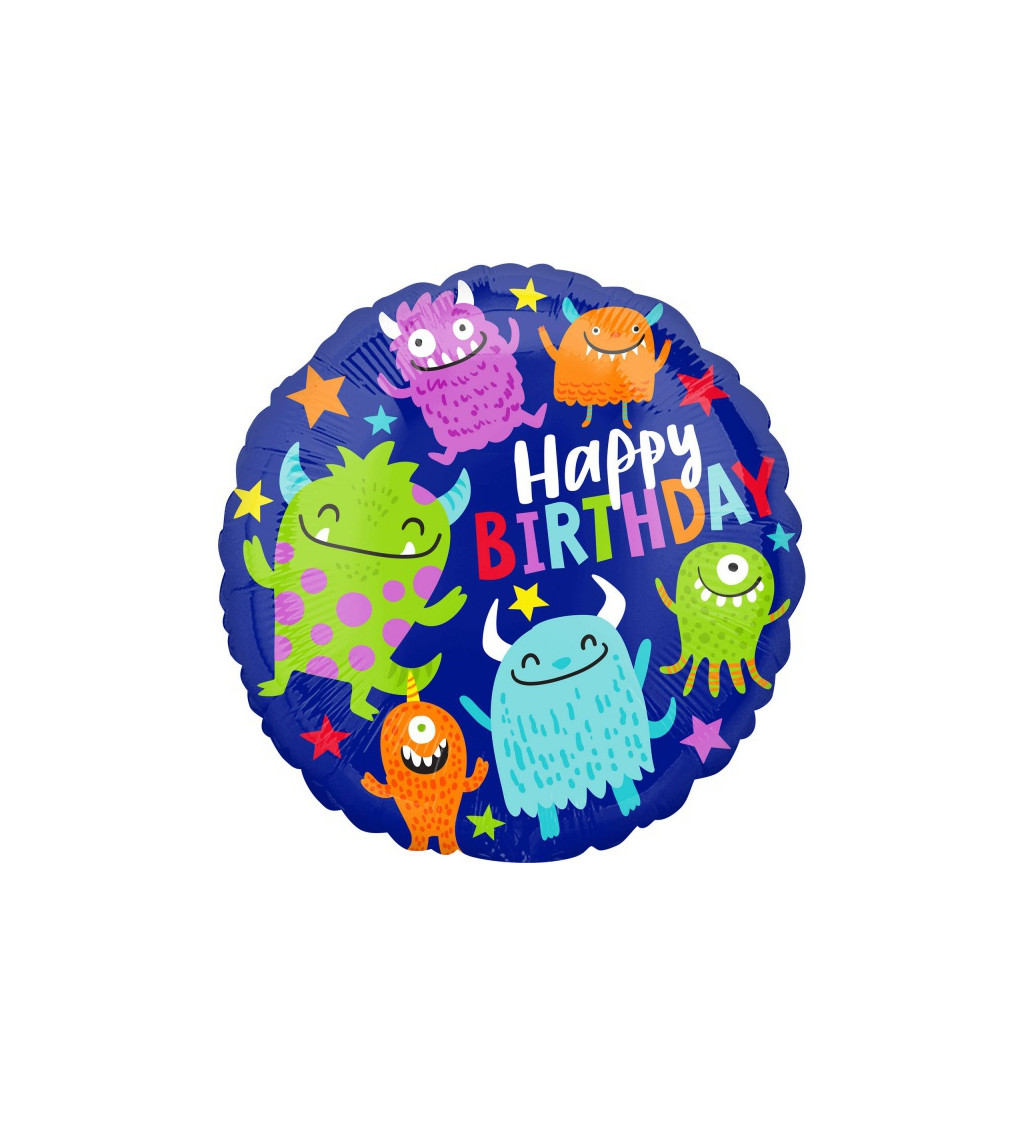 Příšerky - narozeninový balónek