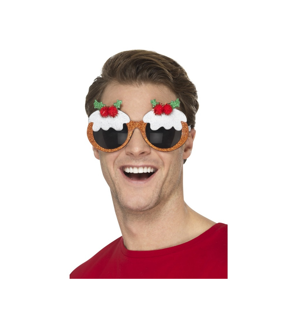 Vánoční brýle s pudinkem
