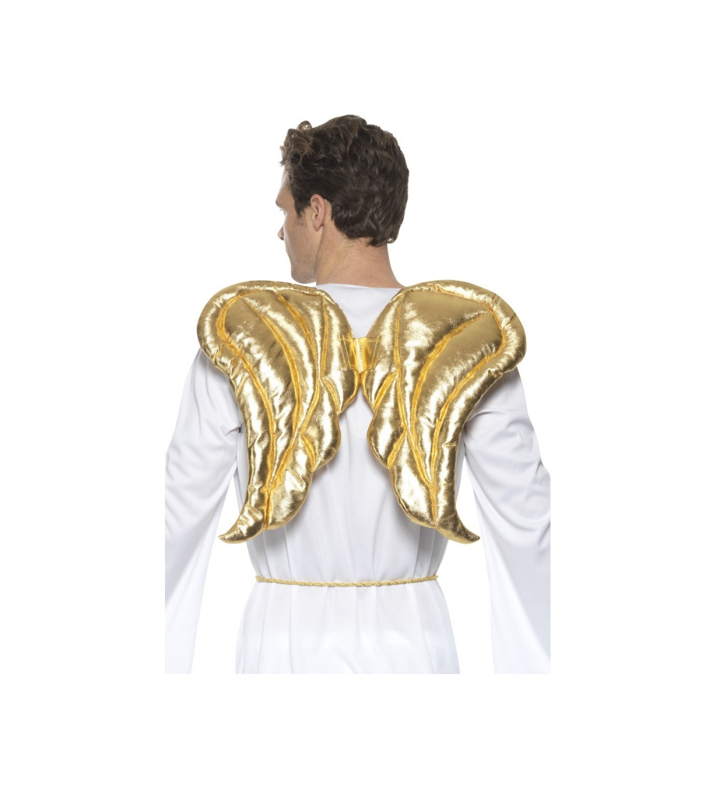 Zlatá andělská křídla deluxe