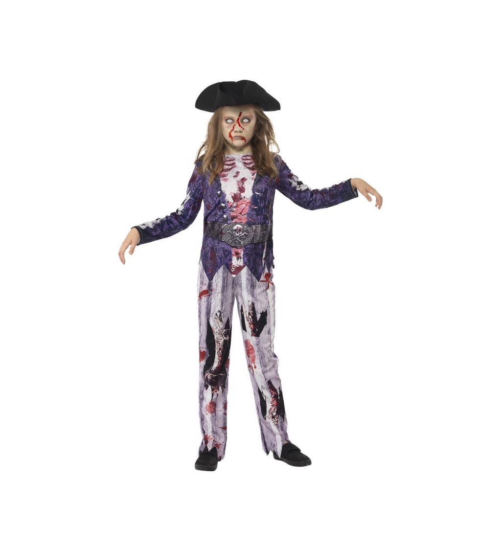 Dětský kostým mrtvá pirátka