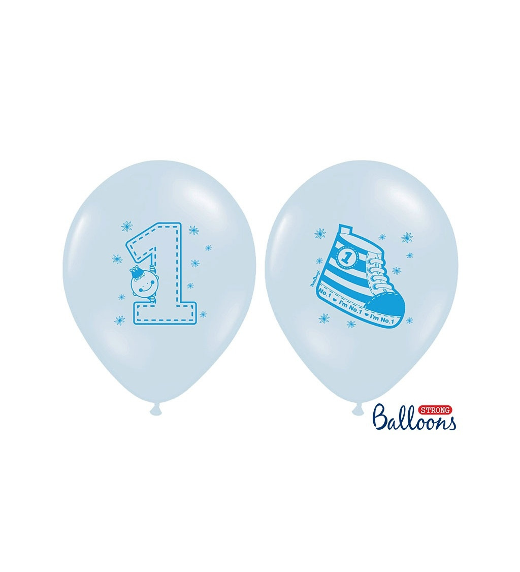 Světle modrý balónek 1. rok sada