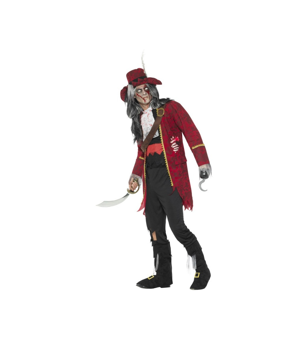 Pánský kostým Zombie pirátský kapitán