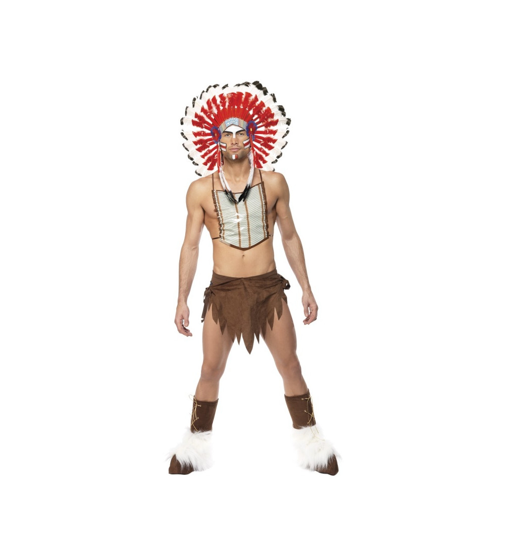 Pánský kostým Indián styl Village people