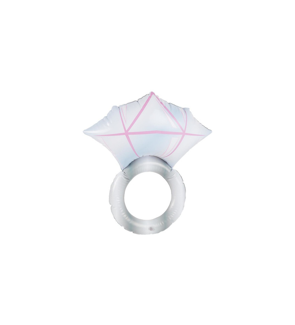 Diamantový rozlučkový prsten nafukovací