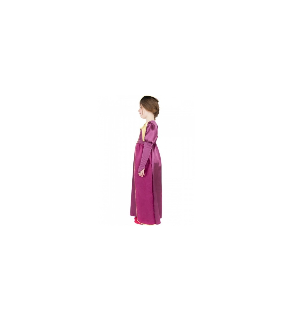 Dětský kostým Princezna, tmavě růžové šaty