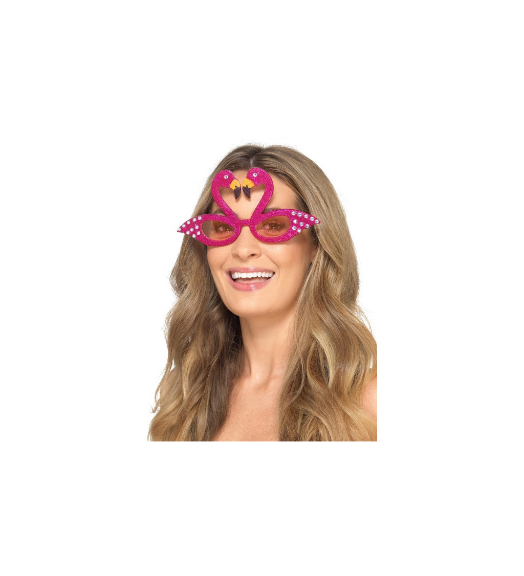 Růžové brýle Plameňák