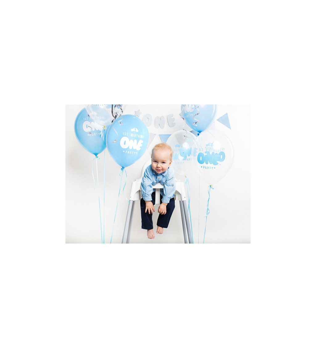 1. narozeniny - Modrý balónek Baby