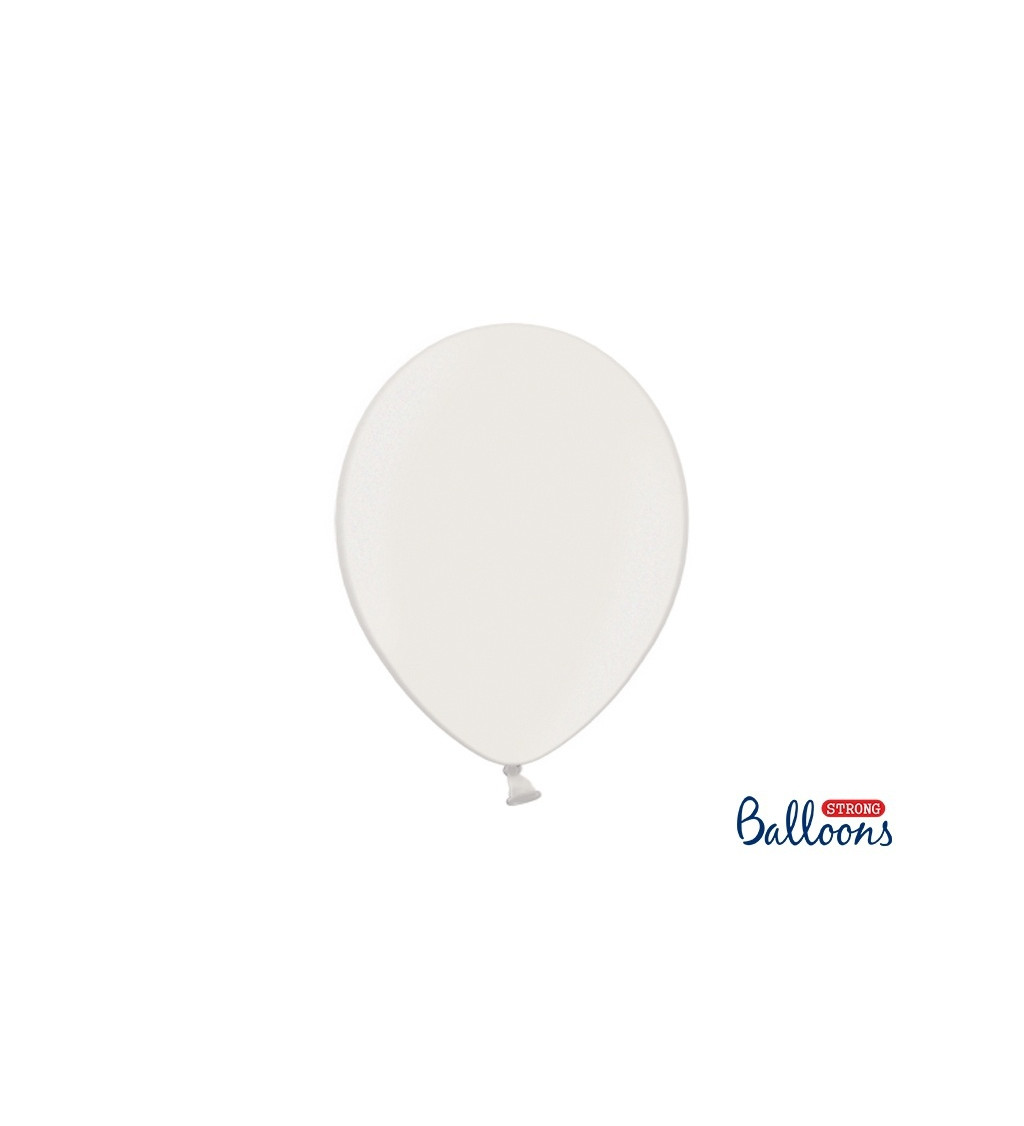 Bílý metalický balónek