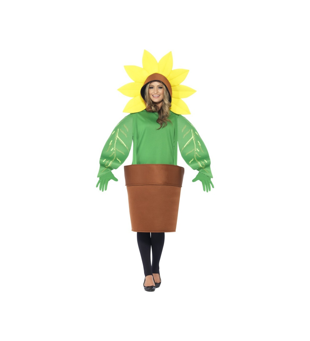 Unisex kostým Slunečnice s květináčem
