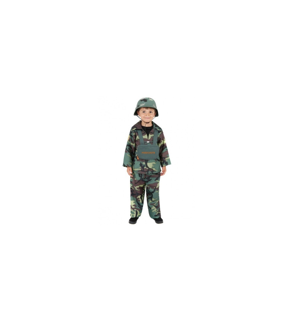Dětský kostým pro chlapce - Voják s padákem