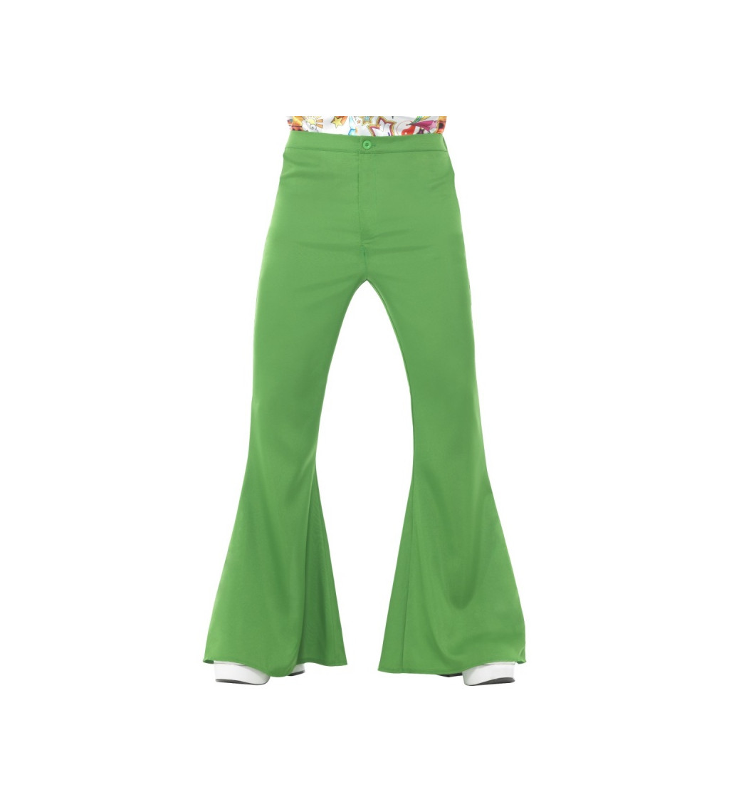 Zelené kalhoty Flared - 60. léta