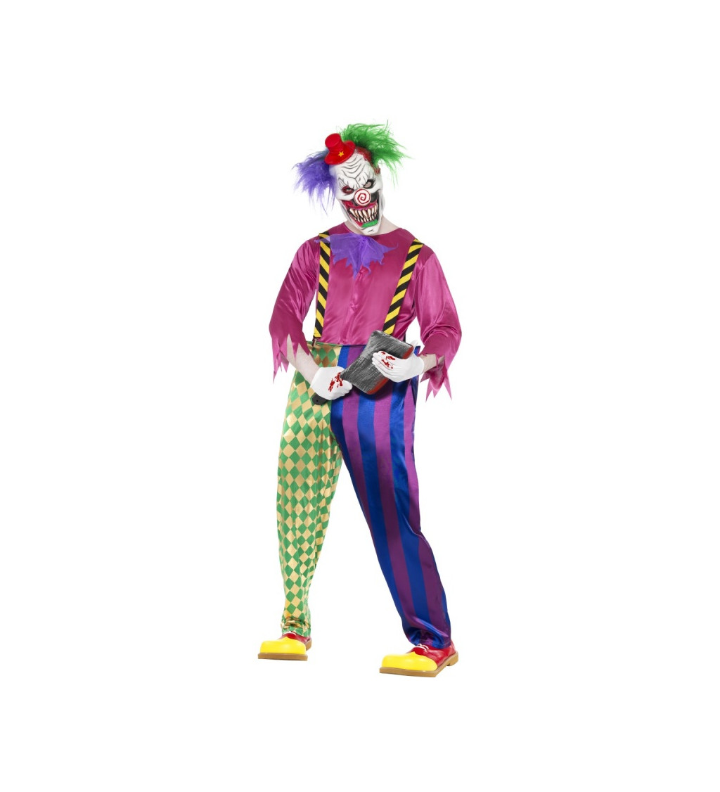 Pánský kostým strašidelného klauna