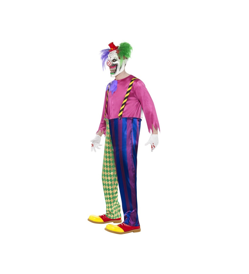 Pánský kostým strašidelného klauna