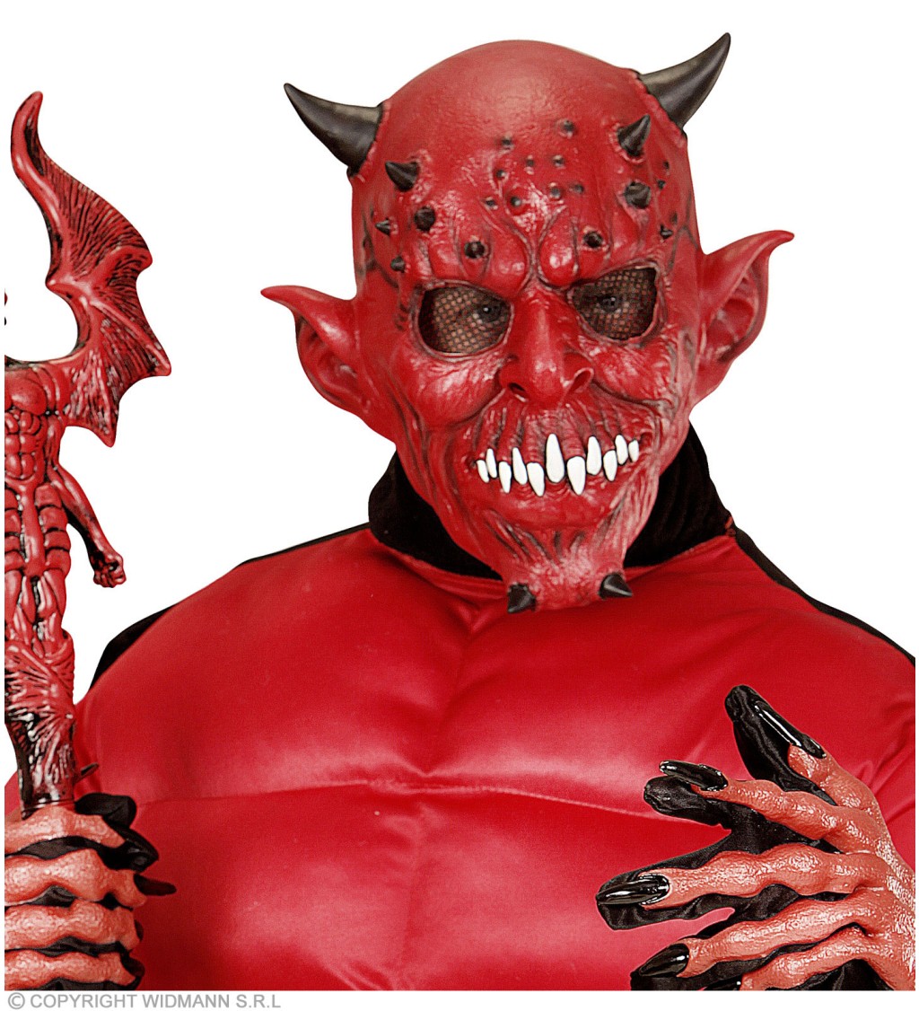 Latexová maska Strašidelný pekelník