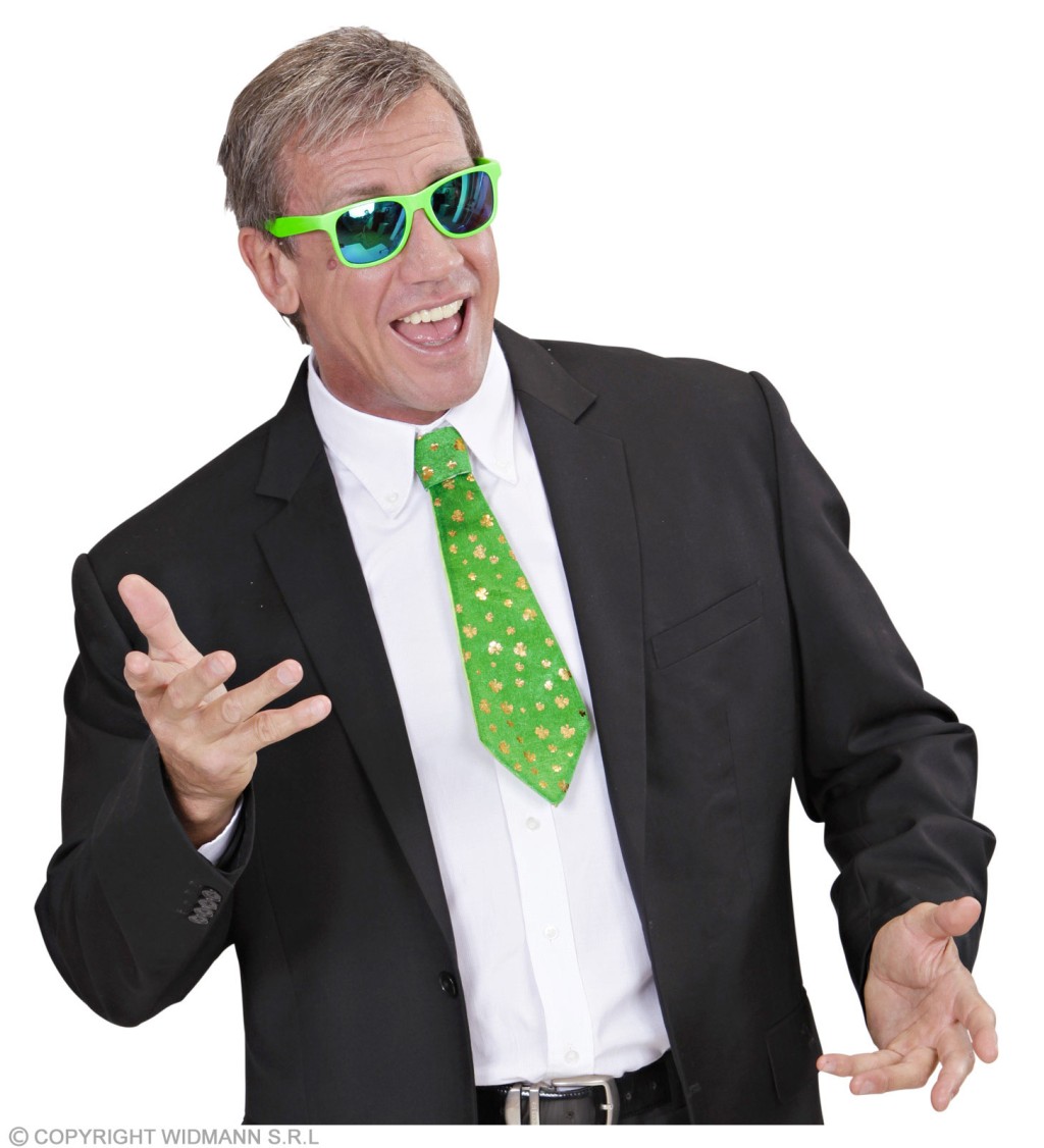 Zelená mini kravata St. Patrik