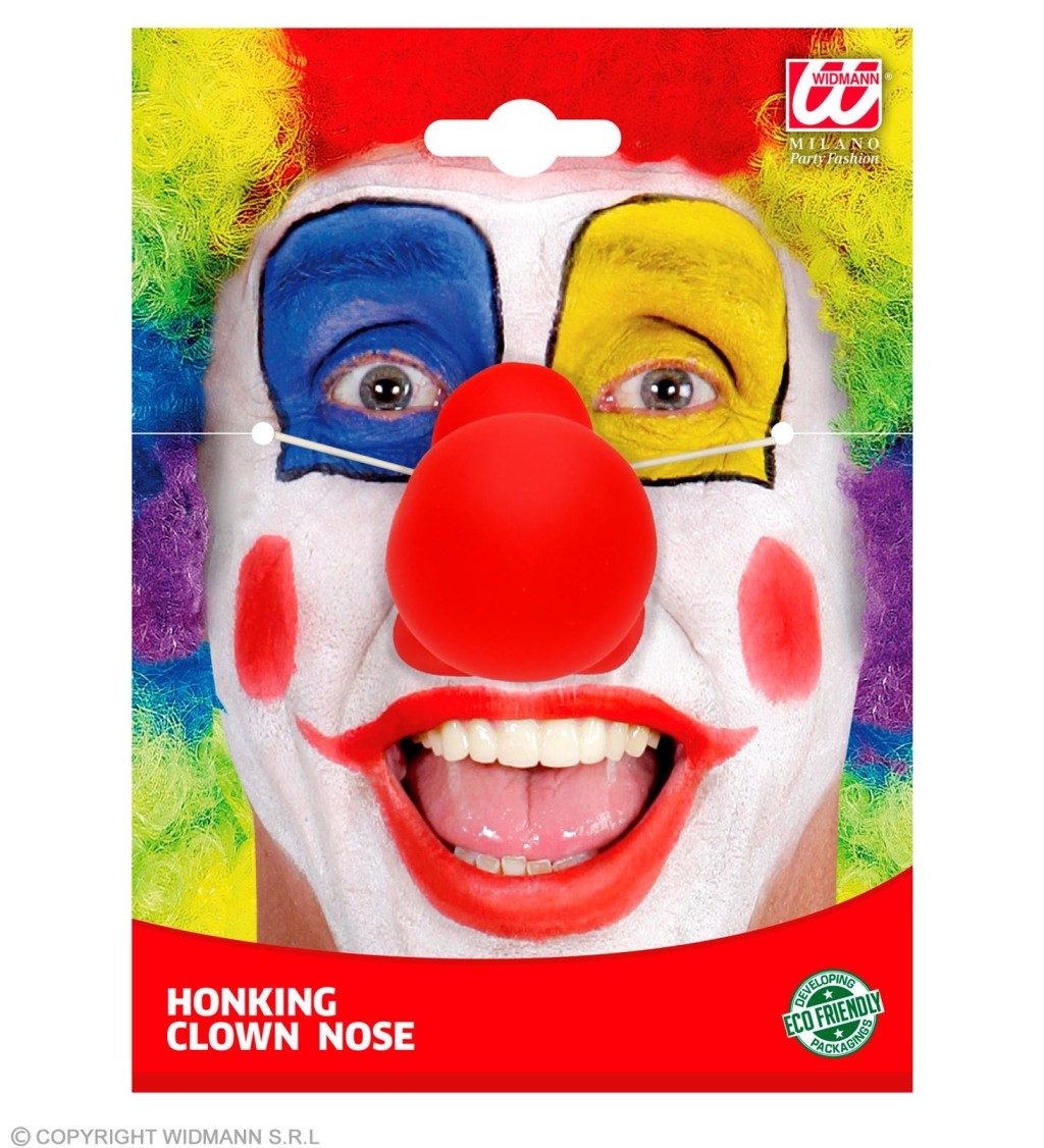 Červený klaunský nos
