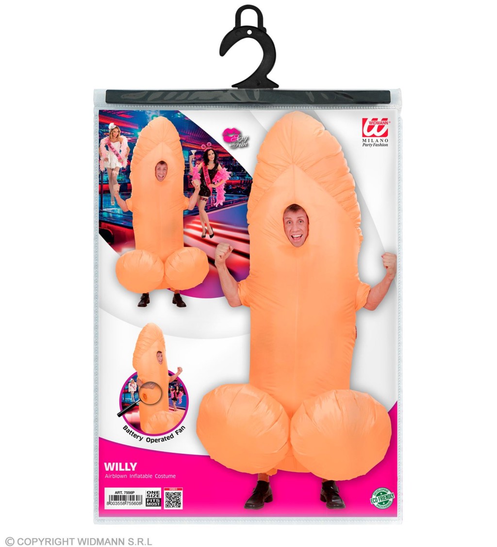 Unisex kostým nafukovací penis