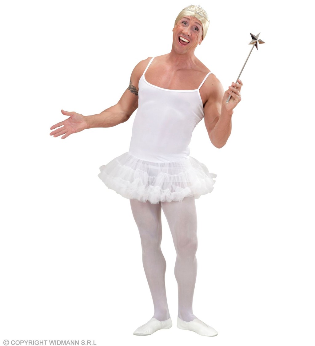 Pánský kostým Baletka v bílém