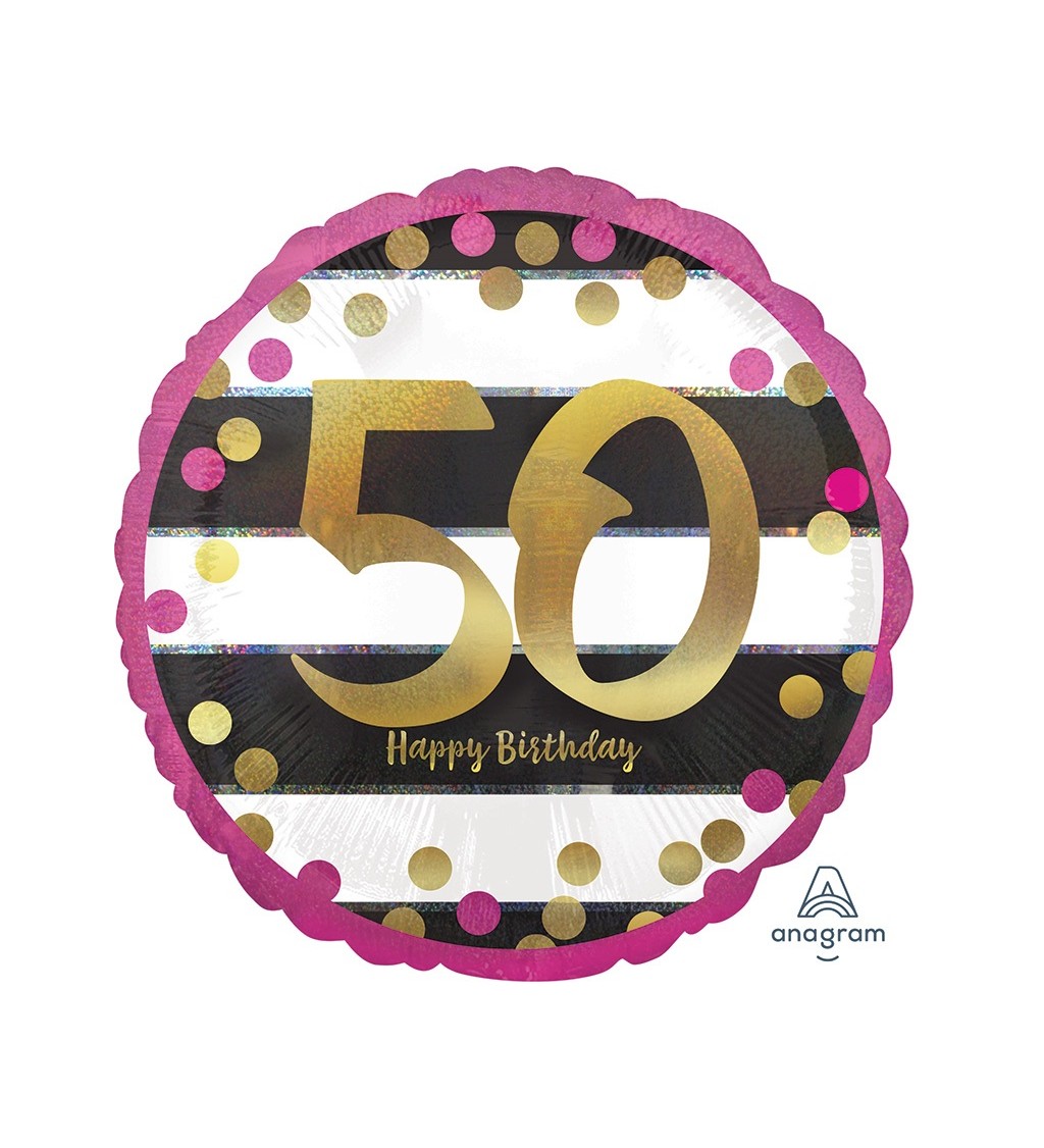Balónek narozeninový - 50