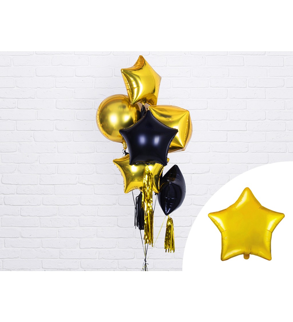 Balónek- zlatá hvězda