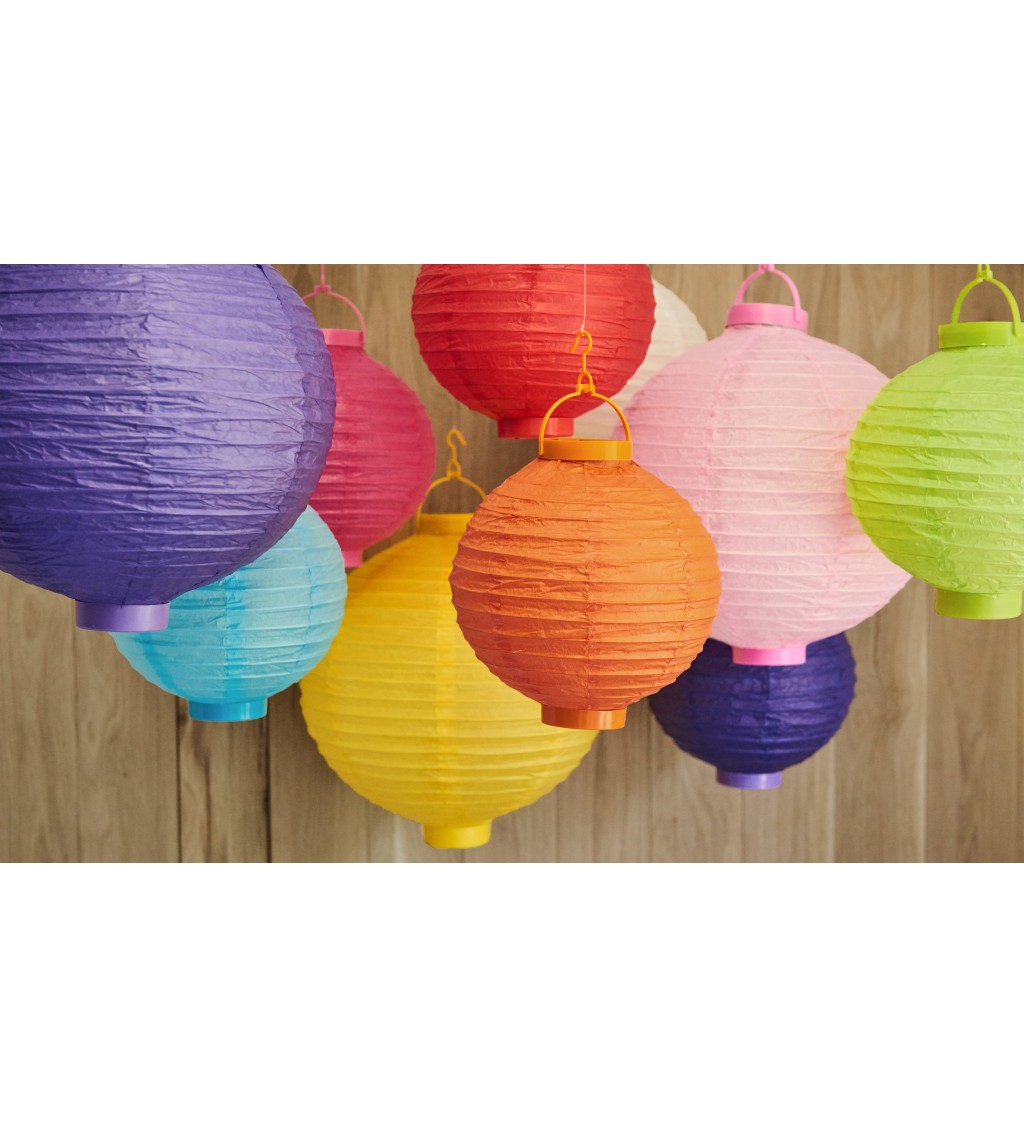 Papírový lampion – různé barvy
