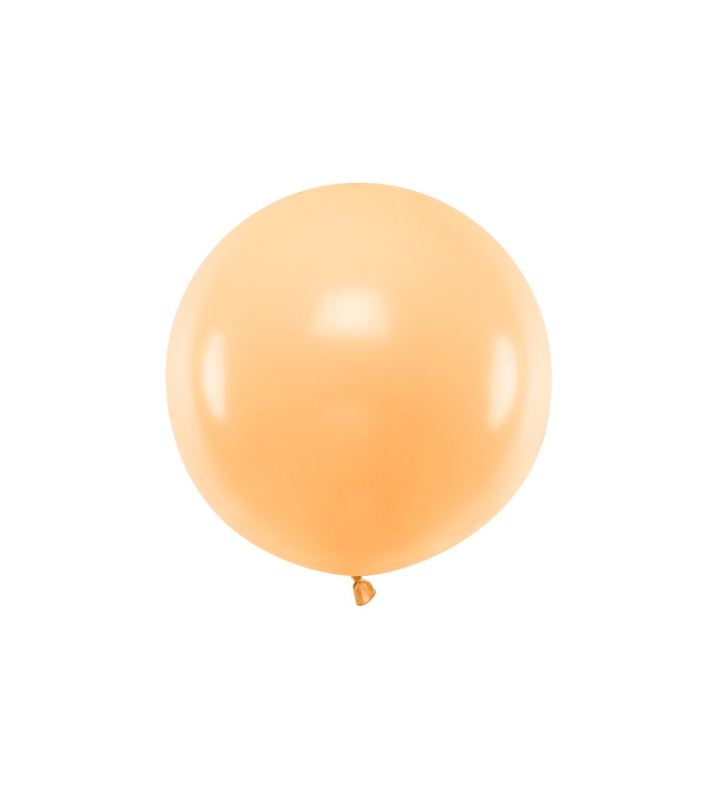 Obrovský pastelový balónek světle oranžový II