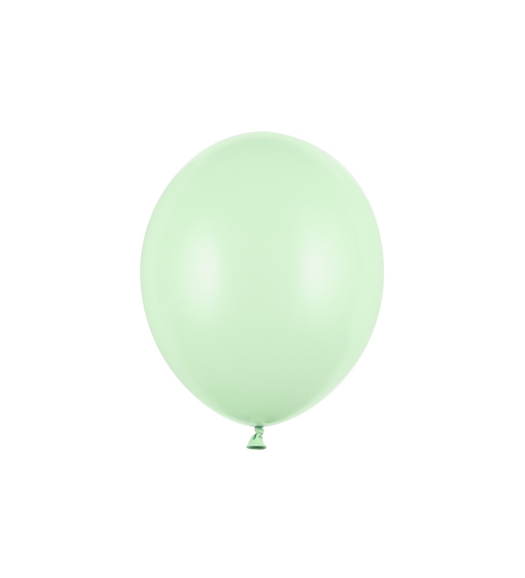 Světle zelené pastelové balónky sada
