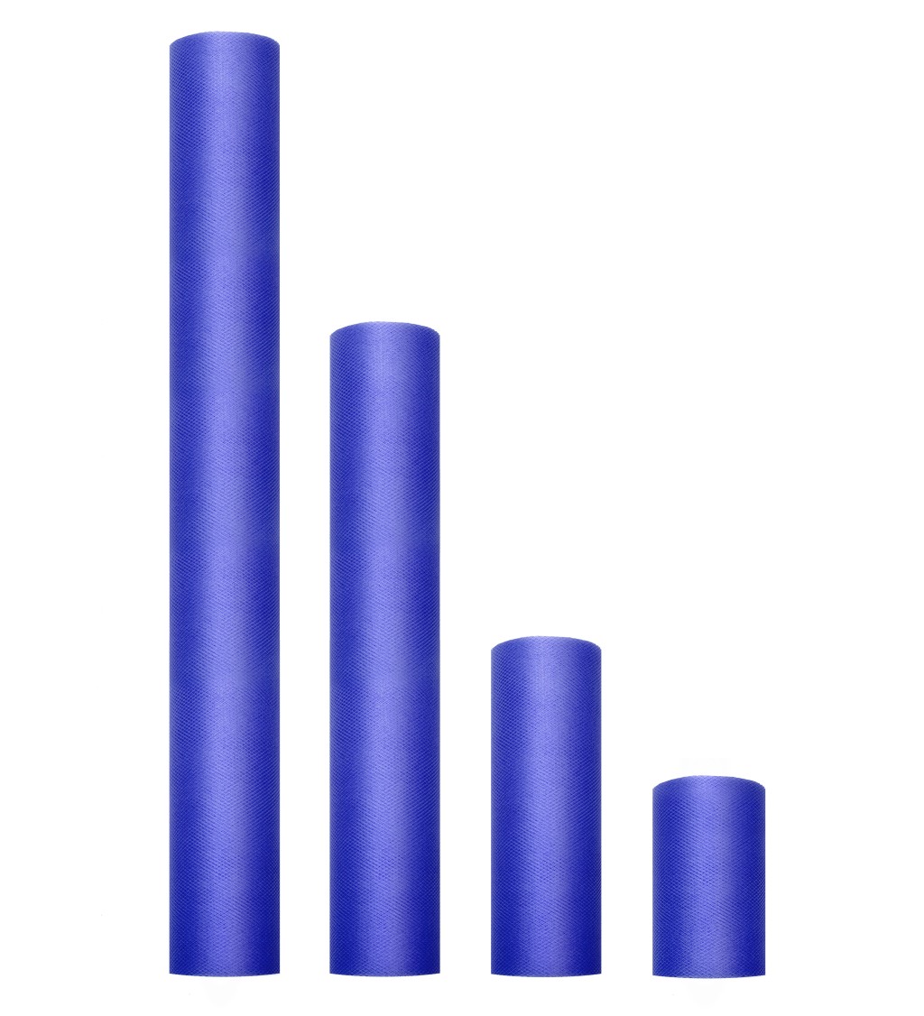 Jednobarevný tmavě modrý tyl - 0,15 m