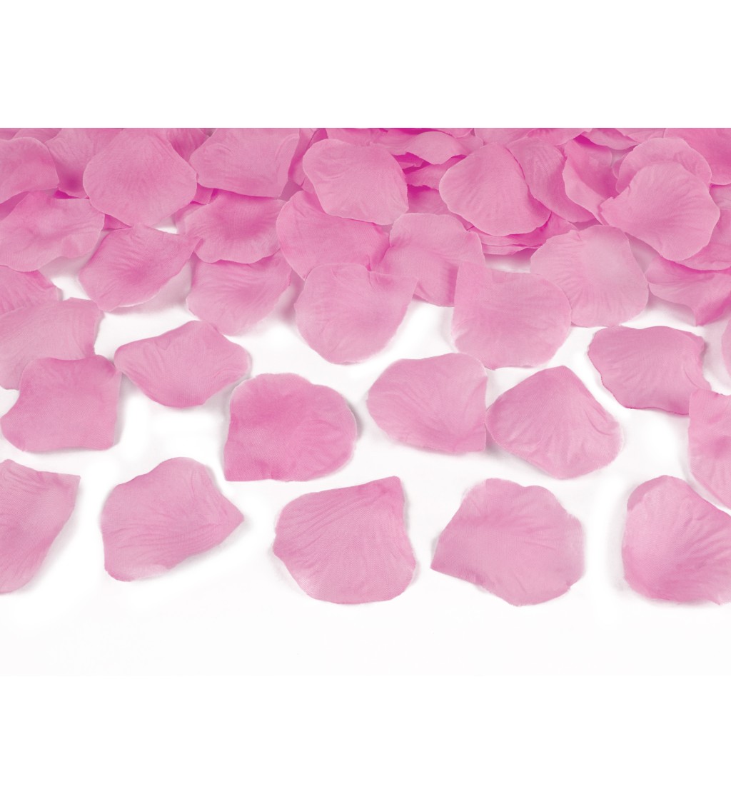 Vystřelovací konfety okvětní lístky růžové