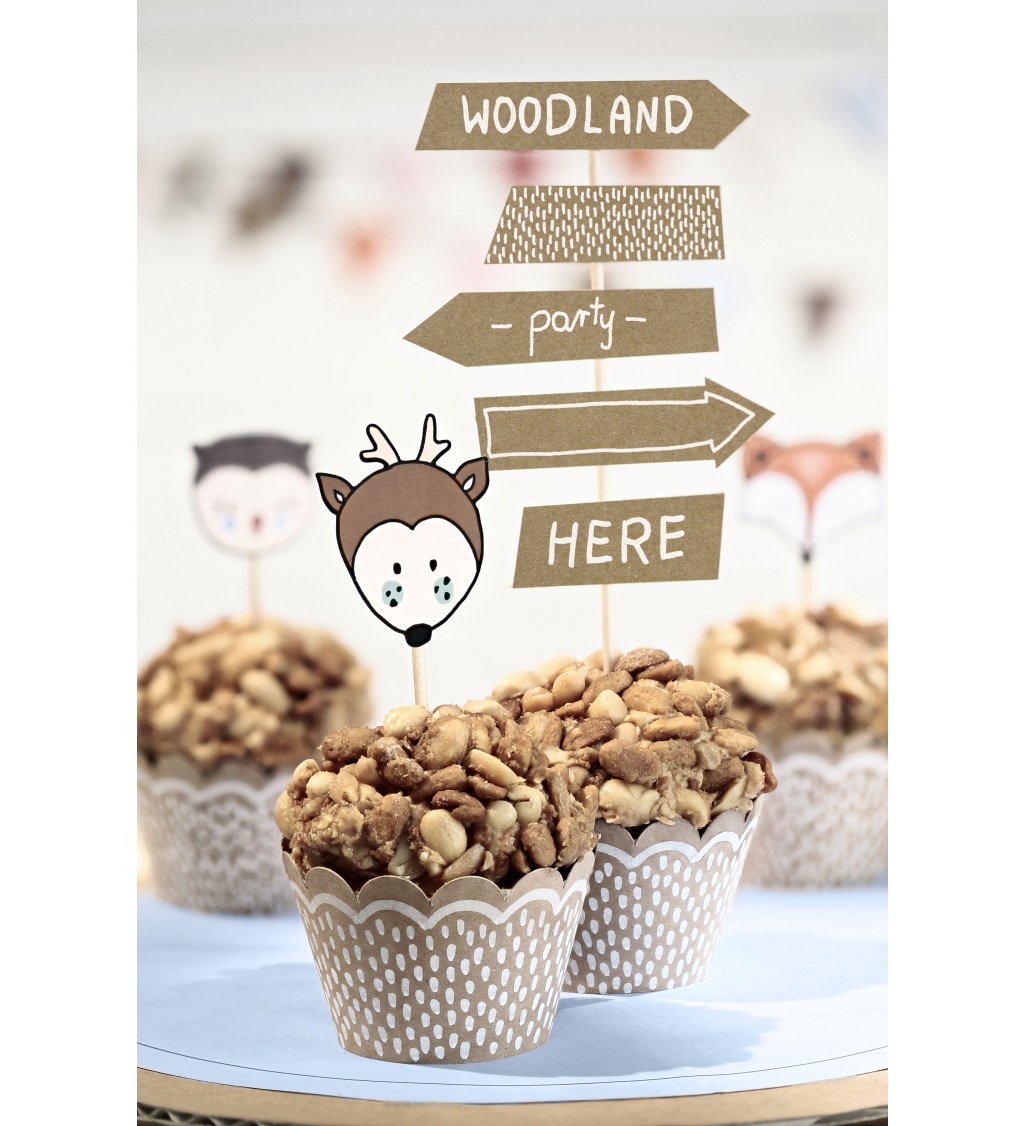 Cupcake košíčky Woodland