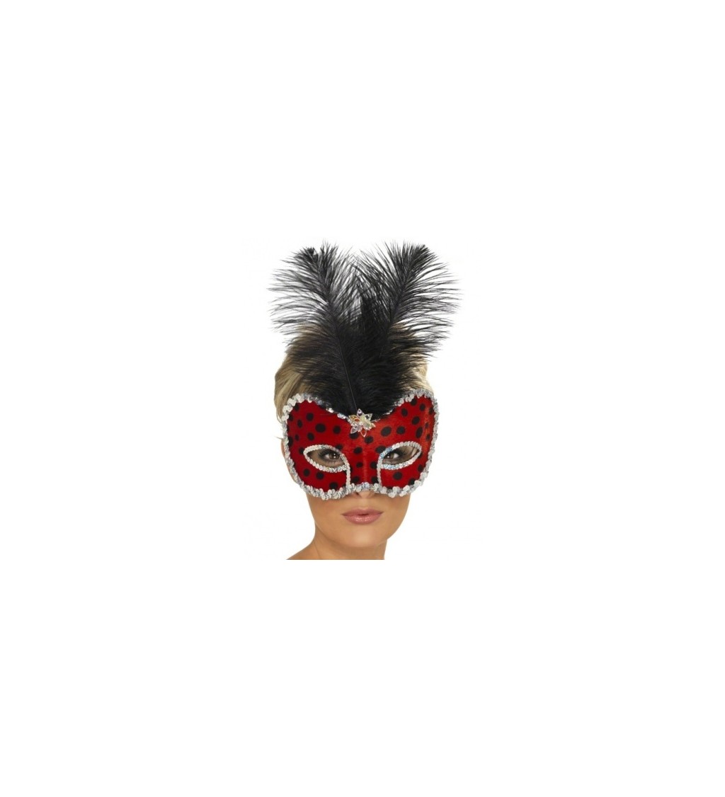 Benátská maska Lady Bug