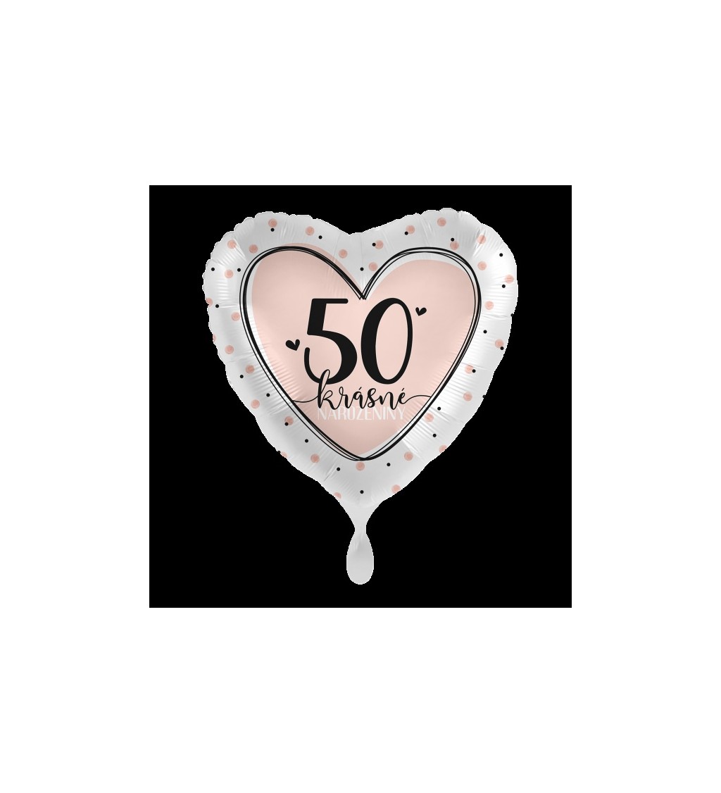 Fóliový balónek 50 Krásné narozeniny