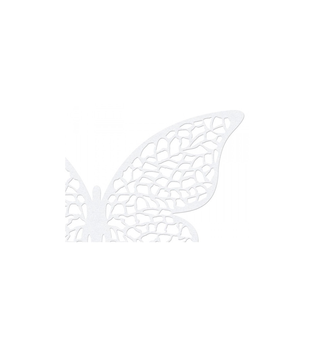 Bílí papíroví motýlci III dekorace