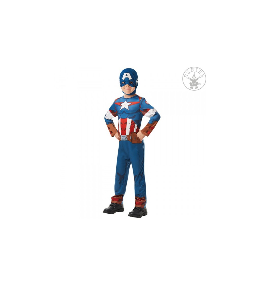 Dětský kostým Captain Amerika - Nejlevnější Karneval