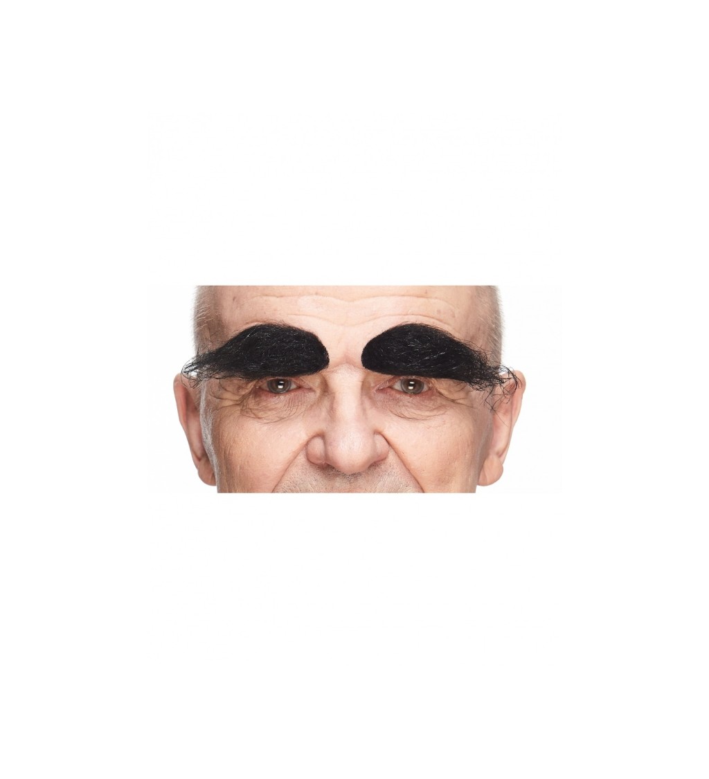 Černé nalepovací obočí