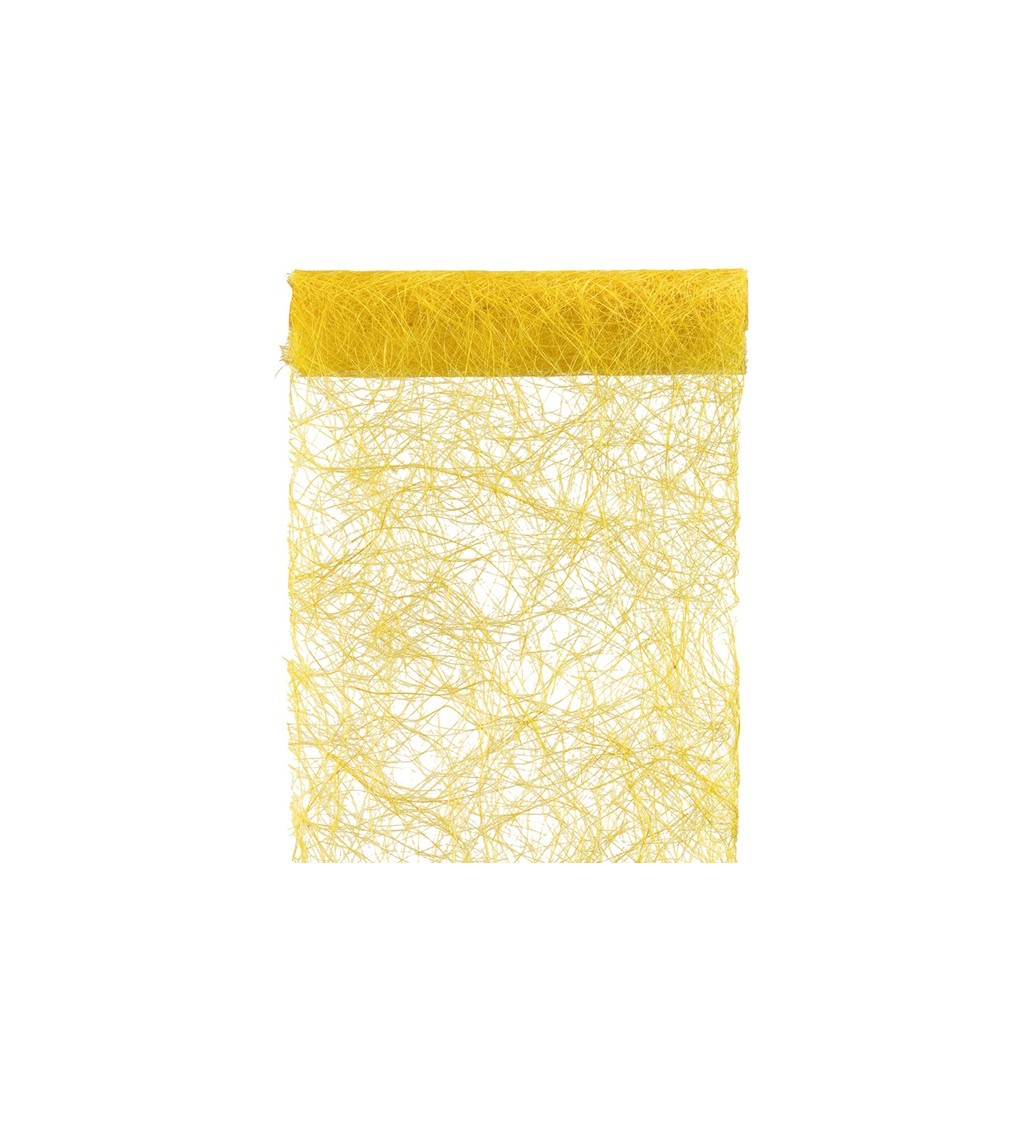 Abaka - žluté lýkové vlákno na stůl