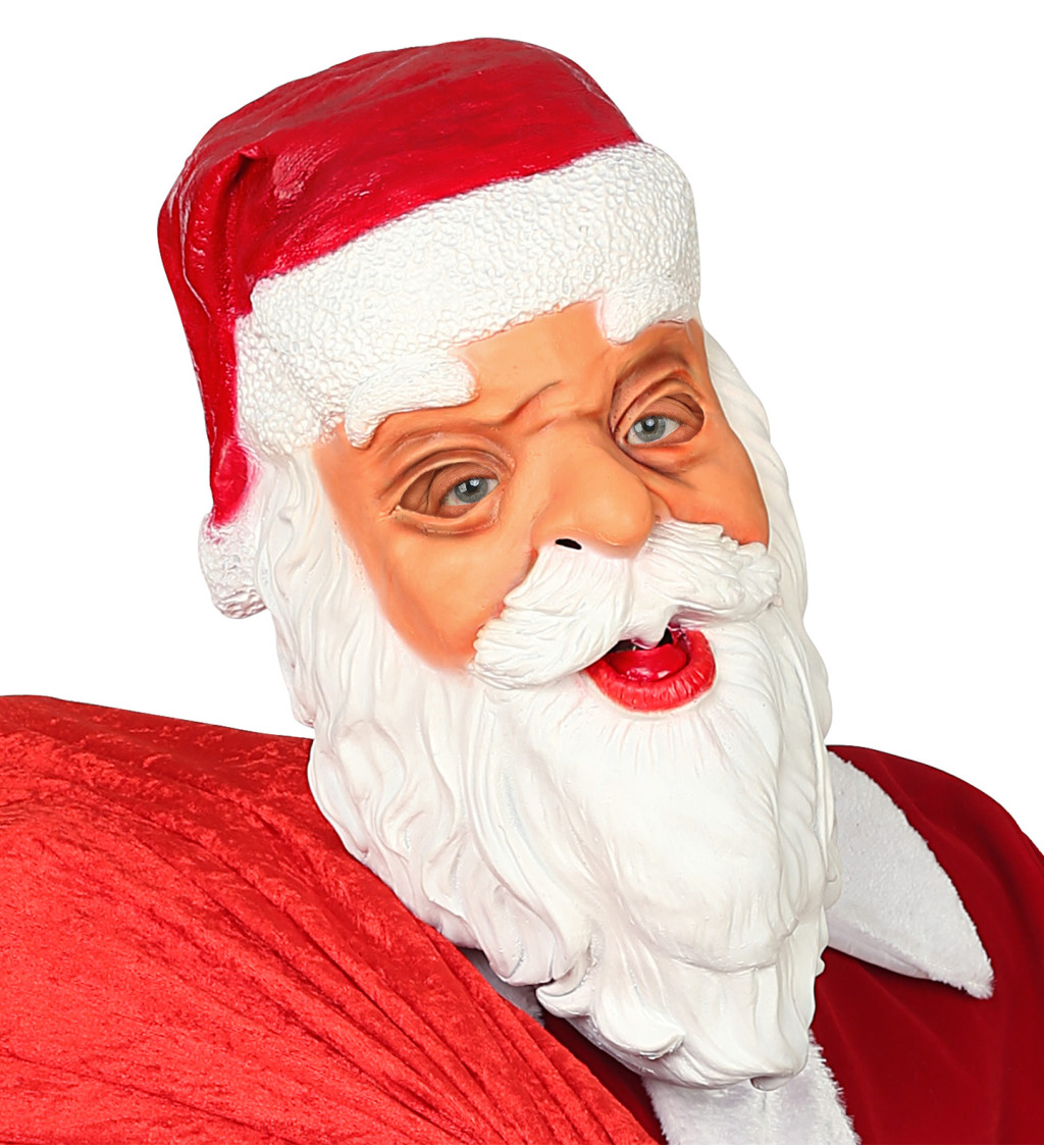 Celohlavová vánoční maska Santa