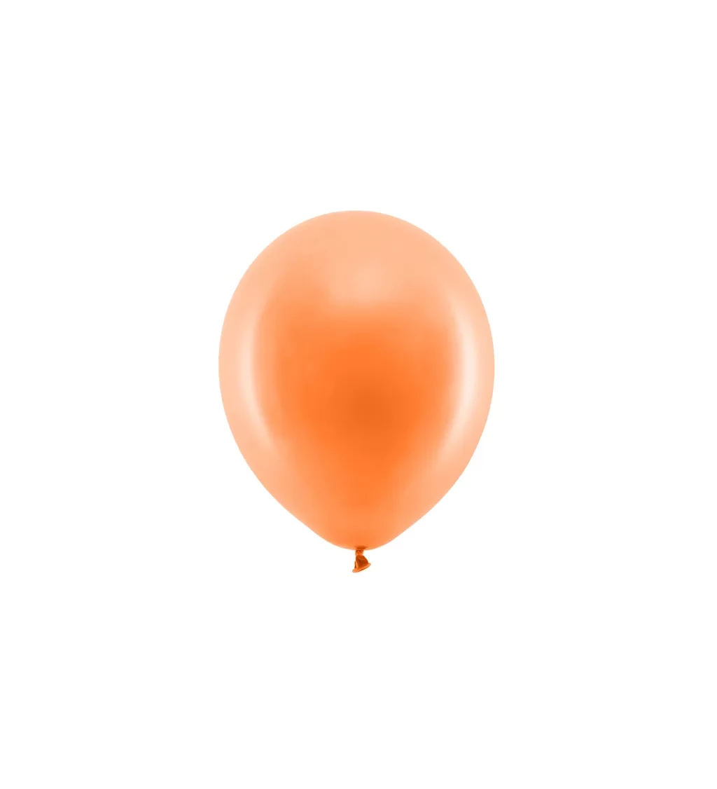 Balónek - pastelový v oranžové barvě, 10ks