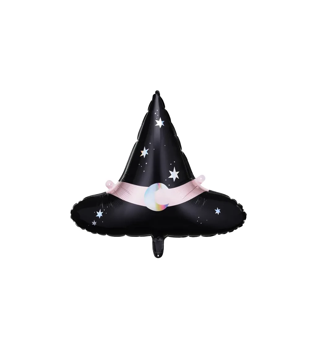 Fóliový balón - čarodějnický klobouk