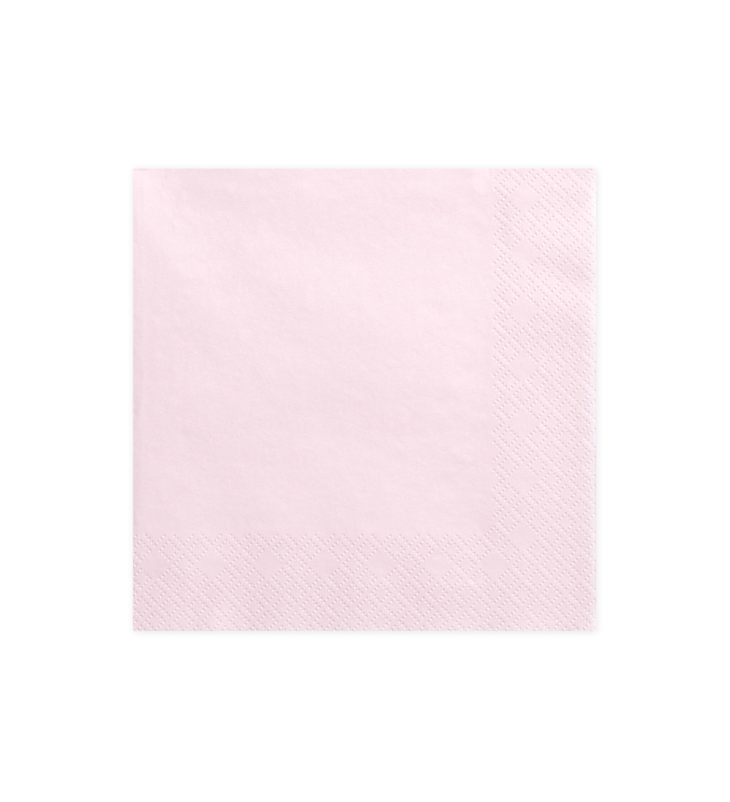Papírové ubrousky růžové