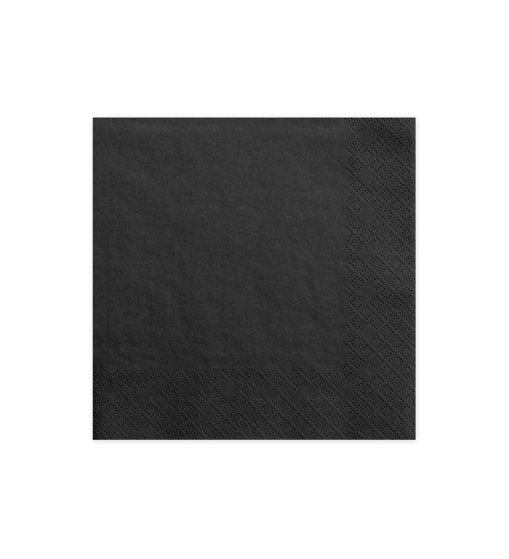 Papírové ubrousky černé