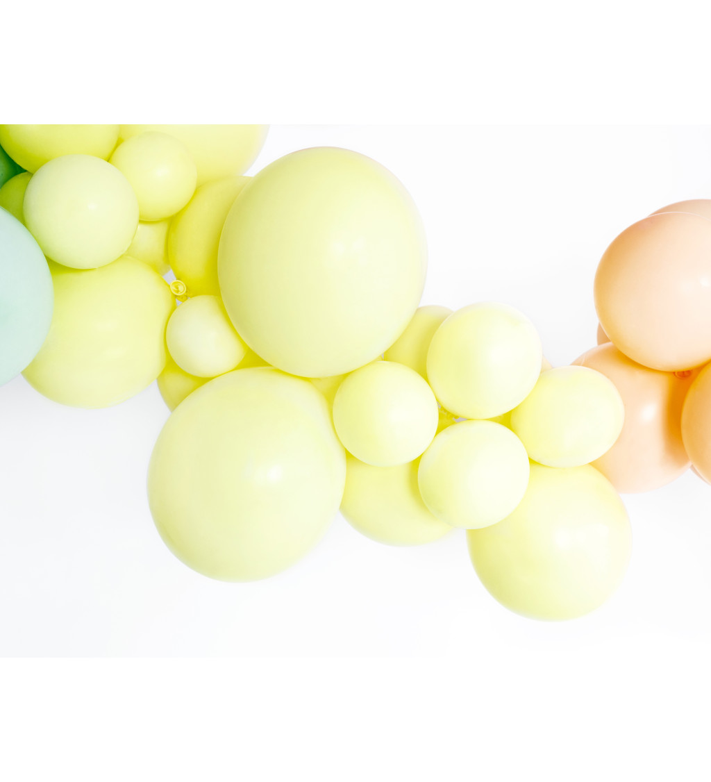 Latexový balónek - žlutý pastelový