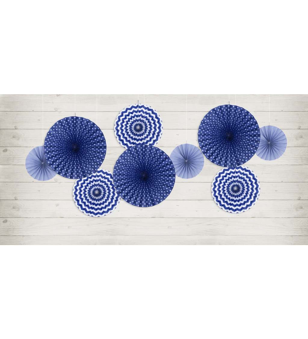 Dekorativní modré rozety