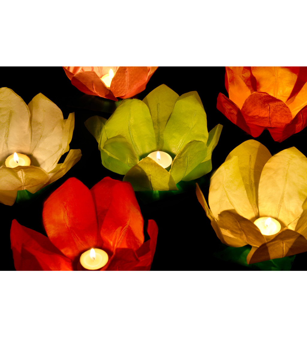 Lampiony plovoucí - vícebarevné