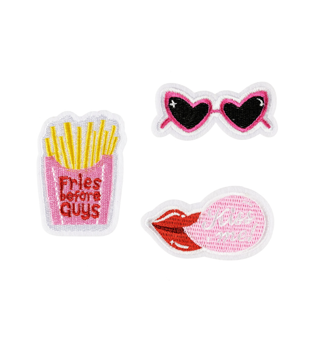iron on patches fries