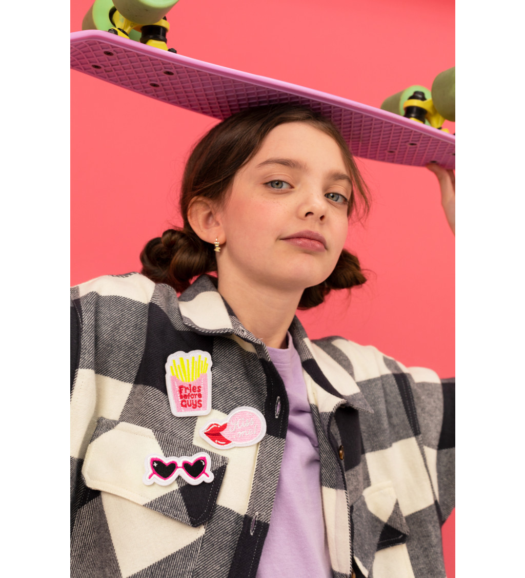 iron on patches fries
